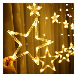 OPINA 10 Stars 138 Led Curtain String Lights with 8 Flashing Modes for The Decoration image 3