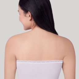 PLUMBURY Full Coverage Removable Padding Non-Wired Rapid-Dry Regular Bandeau Bra image 4