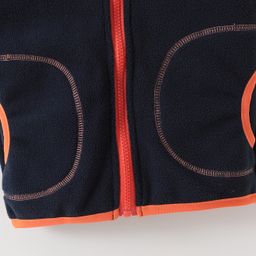 Kookie Kids Sleeveless Front Open Jacket with Pockets - Navy Blue image 4