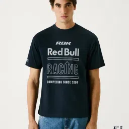 Pepe Jeans Blue Cotton Relaxed Fit Printed T-Shirt-picture-48