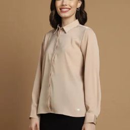 Allen Solly Beige Regular Fit Formal Shirt-picture-38