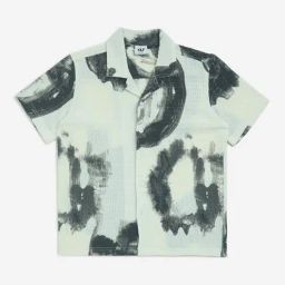 Y&F Kids by Westside White Smudge-Printed Resort-Fit Shirt-image-101