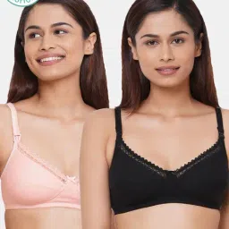 Inner Sense Multicolored Non Wired Non Padded Nursing Bra (Pack Of 2)-image-32