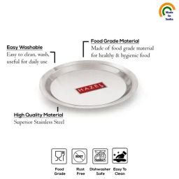 HAZEL Stainless Steel Lid Tope Cover Set of 5 (16.8cm to 22.5 cm)-48