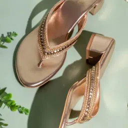 Inc.5 Women's Rose Gold Thong Sandals-image-56