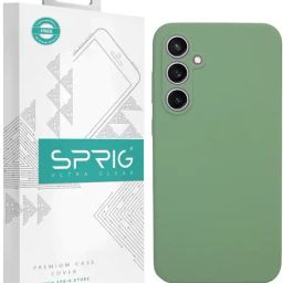 Sprig Liquid Silicone Back Cover for SAMSUNG Galaxy S23 FE 5G (Green)-image-87