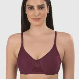 mod & shy Purple Solid Non-padded Bra-picture-19