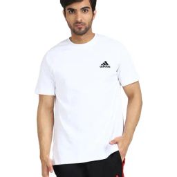 adidas White Round Neck T-Shirt-image-96