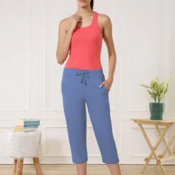 Van Heusen Blue Capri Length Lounge Pants-picture-27