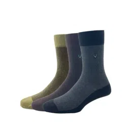 Allen Solly Multicolor Cotton Socks (Pack of 3)-image-74