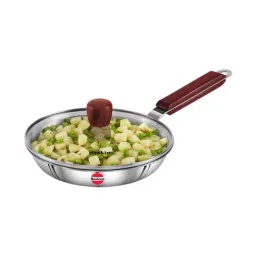 Hawkins Tri-Ply Stainless Steel Frying with Glass Lid Fry Pan 20 cm diameter with Lid 1.4 L-30