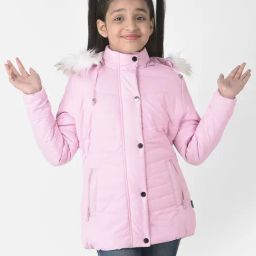 Crimsoune Club Kids Pink Regular Fit Full Sleeves Jacket-image-70