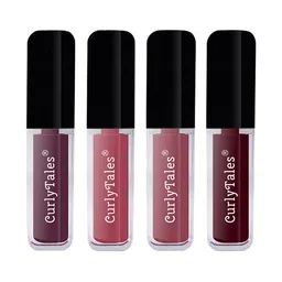CurlyTales Set of 4 True Velvet Matte Lip Color 4 ml - Shade 01, 08, 09, 13 image 3