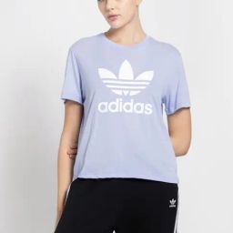 Adidas Originals Purple Printed Sports T-Shirt-image-59