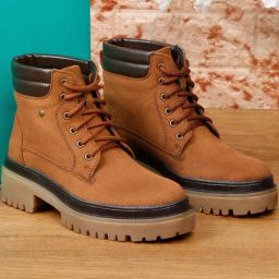Flat N Heels Women's Tan Derby Boots-image-24