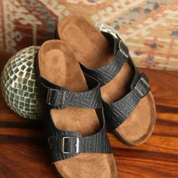 Mozafia Women's Black Slides-picture-4