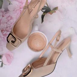 Ronnie Grey Women's Beige Back Strap Stilettos-image-54