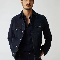 Andamen Navy Regular Fit Jacket-10