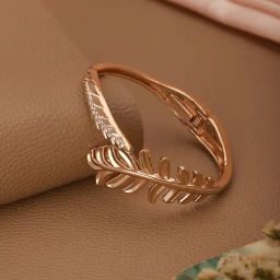 Aatmana Gold-Plated American Diamond Studded Cuffs Bracelet-53