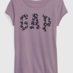 GAP Girls Purple Cotton Embroidered T-Shirt-image-33