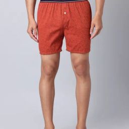 Urban Scottish Red Regular Fit Printed Boxers-picture-19