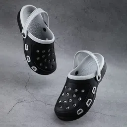 Greentech Men Textured Rubber Clogs image 1