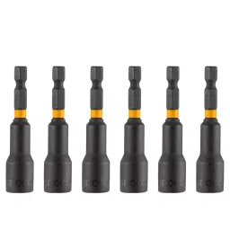 Ingco Impact Magnetic Nut 1/4 inch Hex Shank Size and 65 mm Overall Length, AMN65061 (Set of 6)-image-8