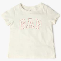 GAP Girls Offwhite Cotton Embroidered T-Shirt-image-36