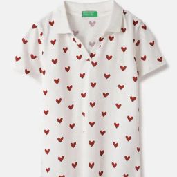 United Colors of Benetton Kids White Cotton Printed Tshirt-image-57
