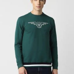 Van Heusen Green Regular Fit Printed Sweatshirt-picture-14