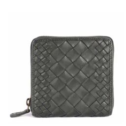 KOMPANERO Marquis Green Leather Textured Zip Around Wallet-19
