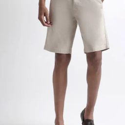 Iconic Beige Regular Fit Shorts-picture-30