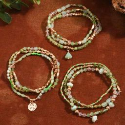 Accessorize London Women's Multi Beaded Bracelets Multipack-image-61