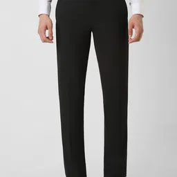 Van Heusen Men Solid Slim Fit Formal Trousers-13
