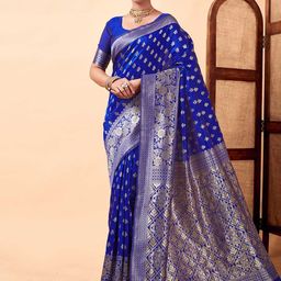 KALINI Woven Design Zari Banarasi Saree-picture-38