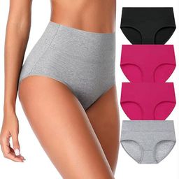 Diving Deep Women Pack of 4 Cotton High Rise Hipster Briefs-image-35