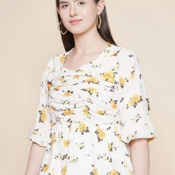 JAKANARY Print Crepe Top-image-17