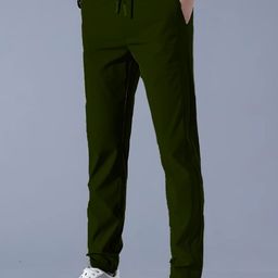 SYMVI Men DryFIT Mid-Rise Track Pants With Zipper Pocket-image-55