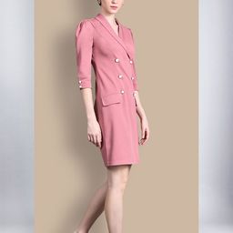 Chemistry Solid Georgette Blazer Dress-picture-16