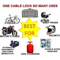 Cartronics 4 Digit Password Bike Number Lock for Bajaj Discover 100 DTS-i image 2