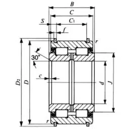IKO 80 mm Outer Dia Roller Bearing for Sheave NAS 38304366 - Made In Japan-image-48