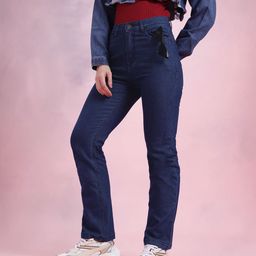 DressBerry Women Straight Fit High-Rise Stretchable Jeans-image-73