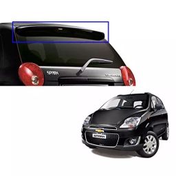 Auto Pearl OE Type Car Spoiler ABS Caviar Black Compatible For Chevrolet Spark, Spoiler_Spark_Caviar_Black-18