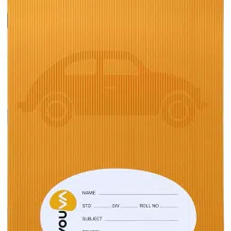Navneet Yellow 18 x 24 cm Soft Bound Notebook 172 Pages-0