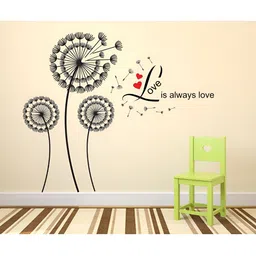 LANSTICK Black Tree With Love Printed Waterproof Wallpaper-10