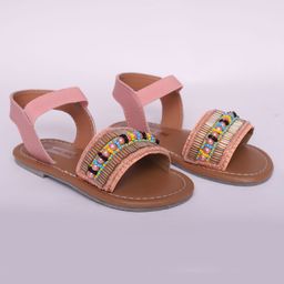 Mine Sole Beads & Pearl Beaded Sandals - Pink-picture-20