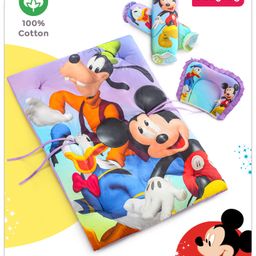 Babyhug Disney Mickey & Friends Print Bedding Set- Purple-image-14