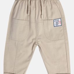 MINI KLUB Cotton Lets Go For A Ride Text Patch Detailed Pant - Mauve-image-18