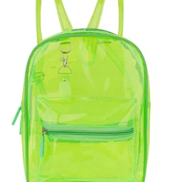 Echo Boomers Stylish Transparent Jelly Backpack - Green Height 11 Inches-picture-26