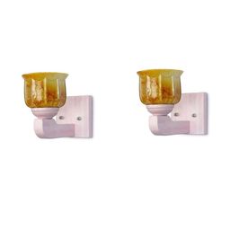 1ST TIME Yellow Solid Glass Traditional Cylinder Wall Lamps Wall Lamps-picture-22